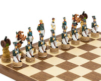 The Napoleon Vs Russians Hand-Painted Themed Chess Set by Italfama