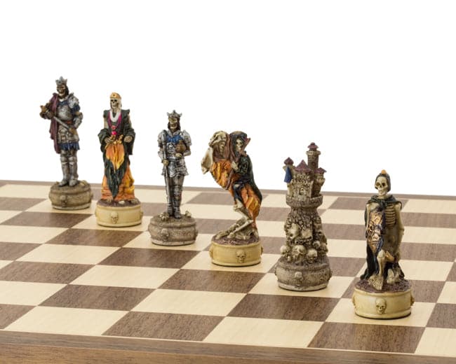 The Zombie Hand Painted Chess Set (Hover Image)