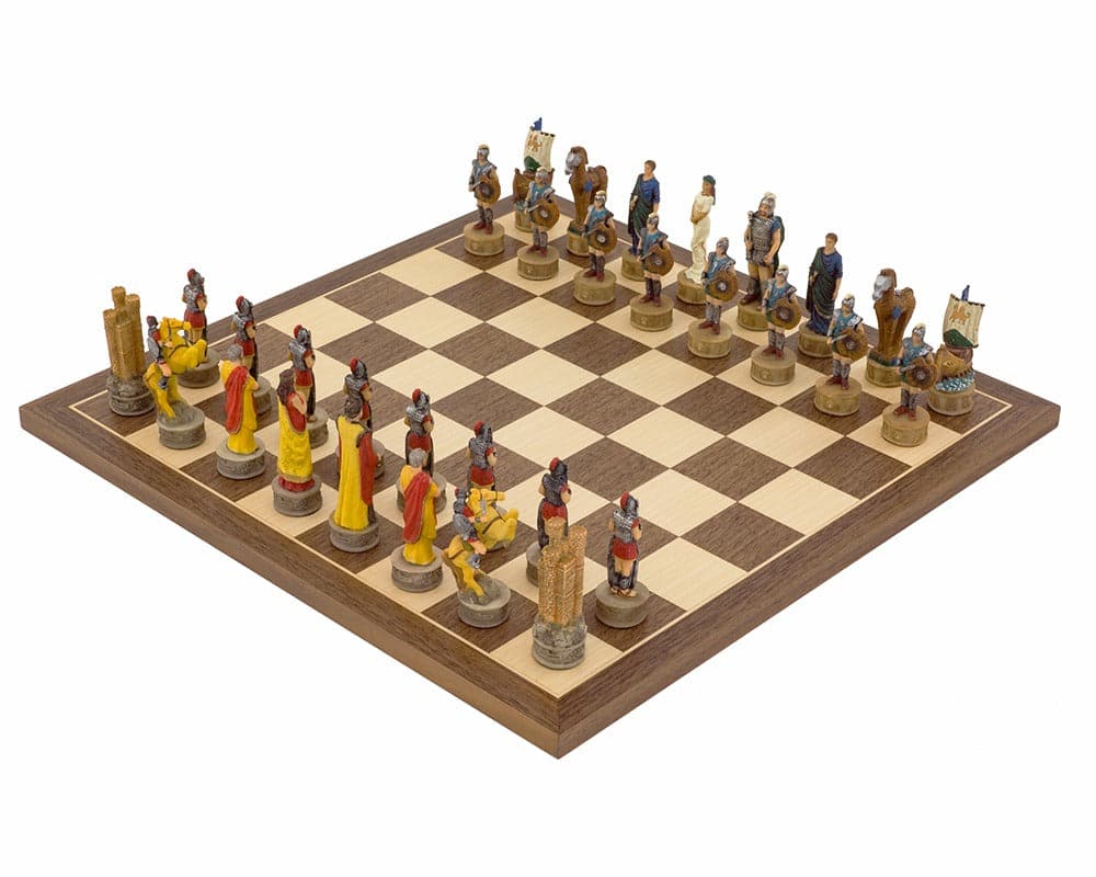 The Battle of Troy Hand Painted Chess Set