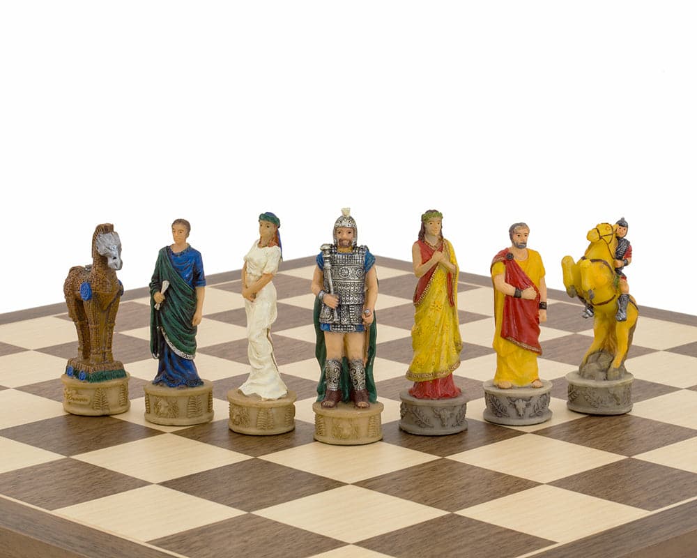 The Battle of Troy Hand Painted Chess Set (Hover Image)