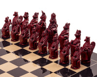 The Berkeley Chess Royal Beasts Black Cardinal Grand Chess Set