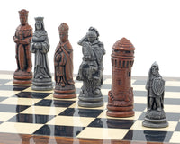 The Berkeley Chess Camelot Metal & Palisander Chess Set