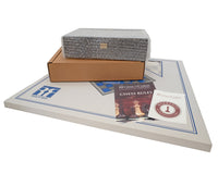 The Down Head Knight and Black Deluxe Chess Set with Case