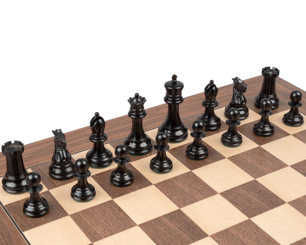 The 1890 Reproduction Staunton Ebony and Walnut Luxury Chess Set