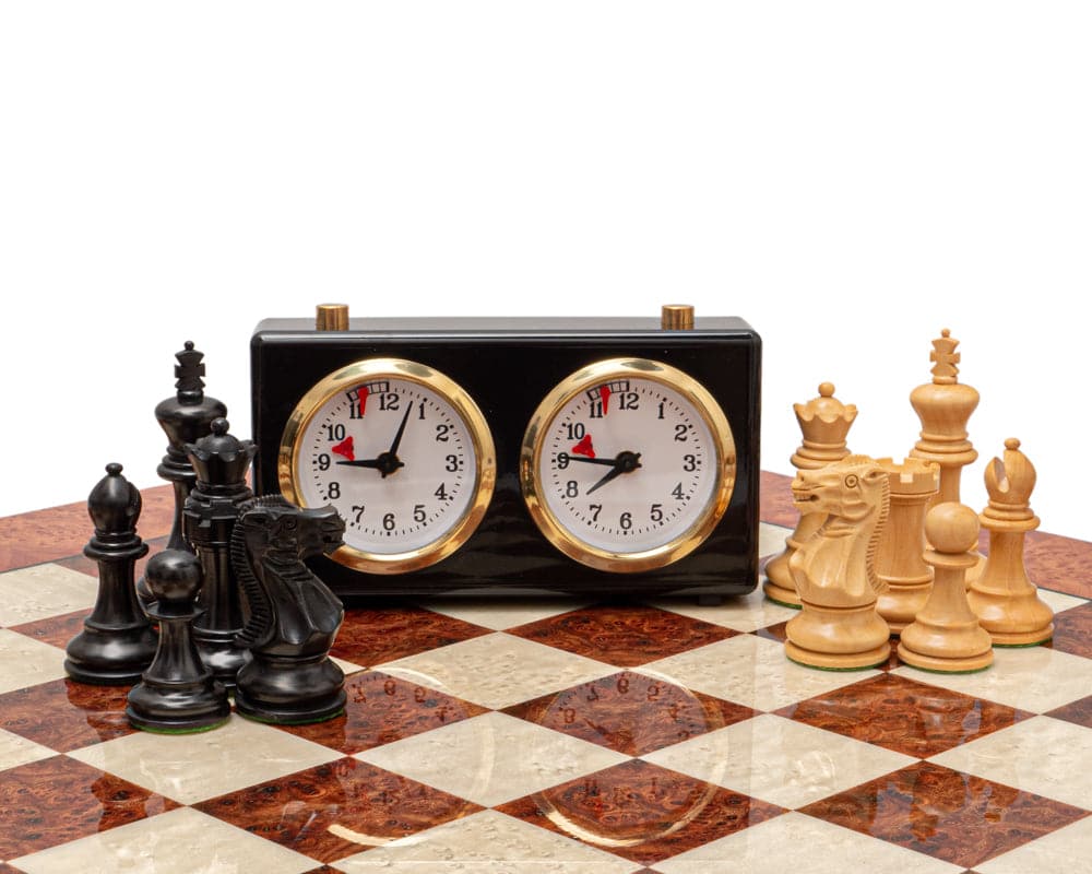 The Highgrove Ebony and Briarwood Luxury Chess Set (Hover Image)