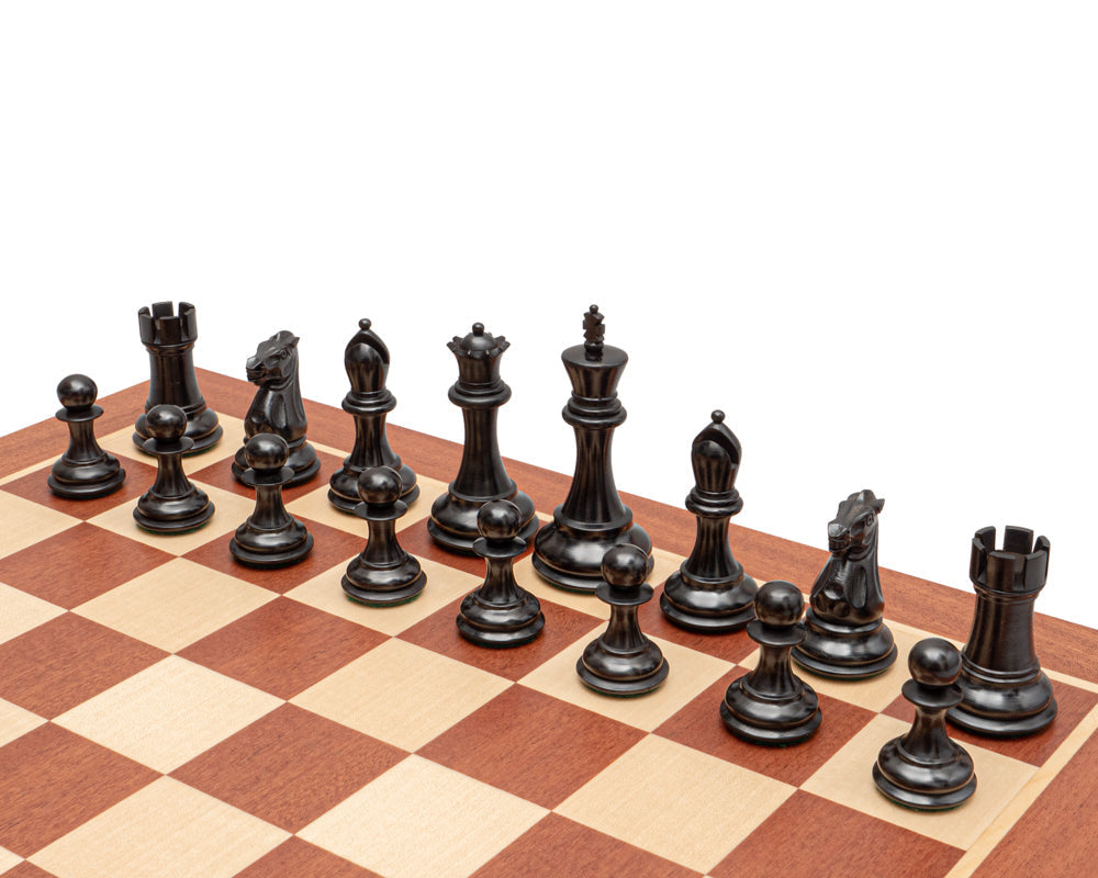 The Abingdon Black and Mahogany Chess Set (Hover Image)