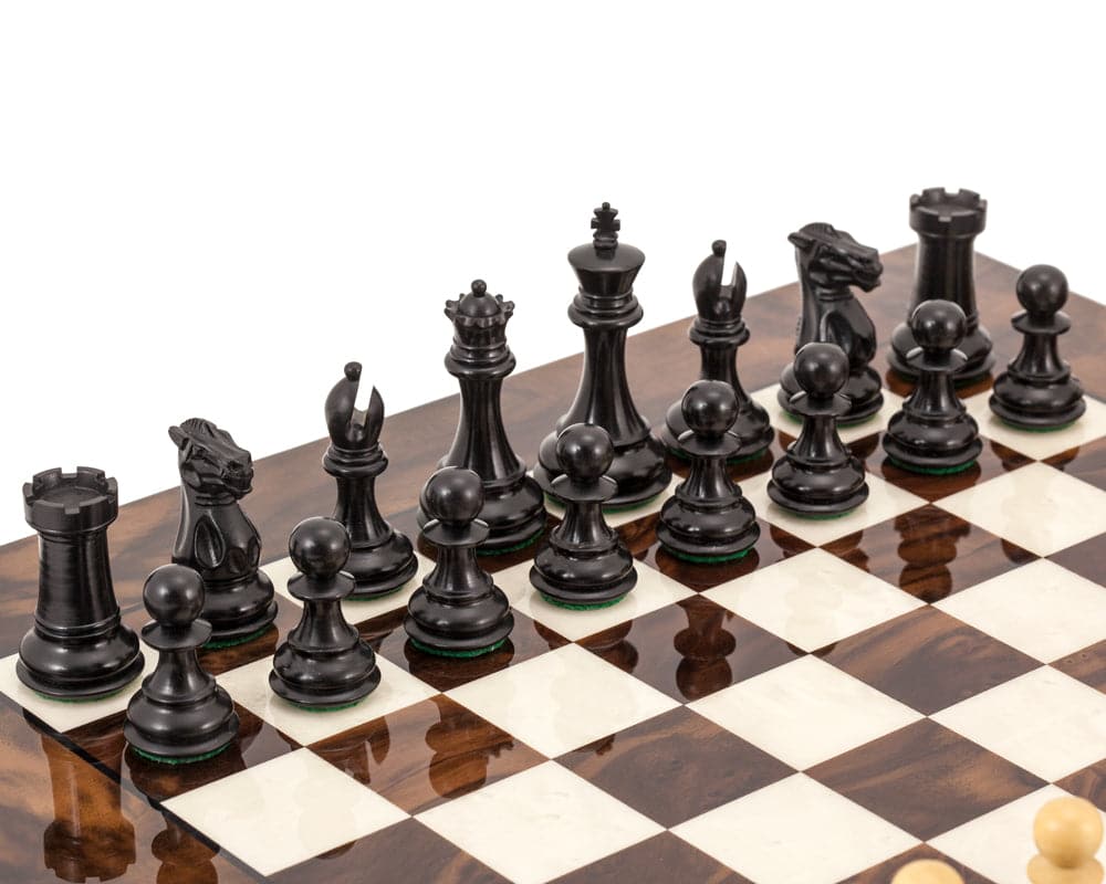 The Highclere Ebony and Dark Walnut Luxury Chess Set (Hover Image)