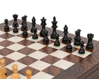 The Kingsclere Ebony and Walnut Luxury Chess Set