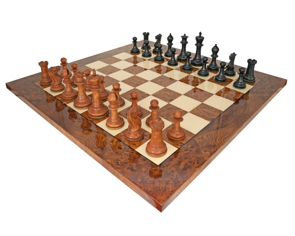 The 1849 Reproduction Ebony and Briarwood Luxury Chess Set