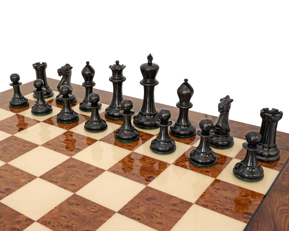 The 1849 Reproduction Ebony and Briarwood Luxury Chess Set