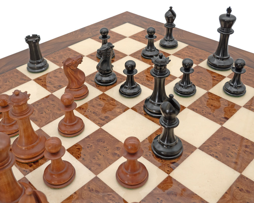 The 1849 Reproduction Ebony and Briarwood Luxury Chess Set