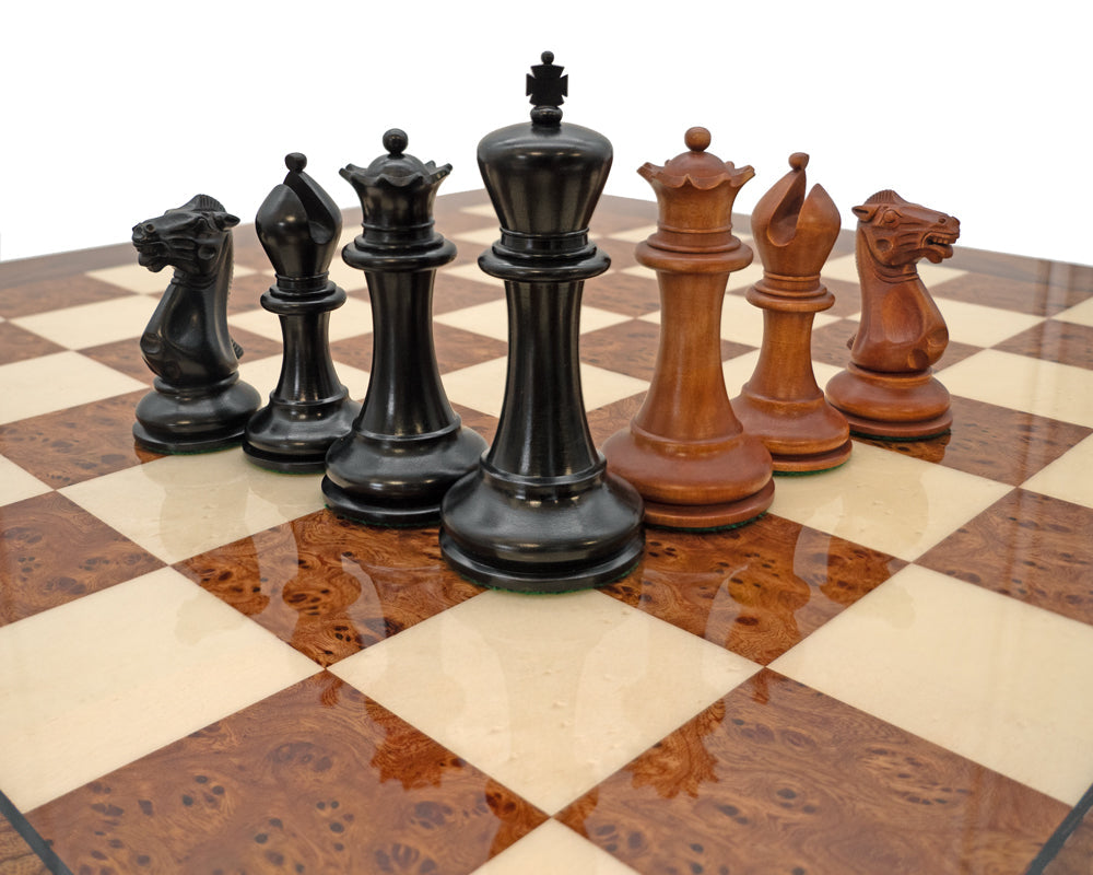 The 1849 Reproduction Ebony and Briarwood Luxury Chess Set