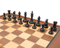 The Sovereign Ebony and Mahogany Luxury Chess Set with Cabinet