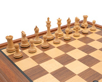 The Sovereign Ebony and Mahogany Luxury Chess Set with Cabinet