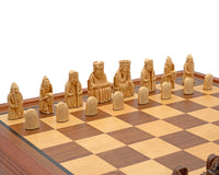 The Regency Chess Isle of Lewis and Mahogany Framed Cabinet Luxury Chess Set
