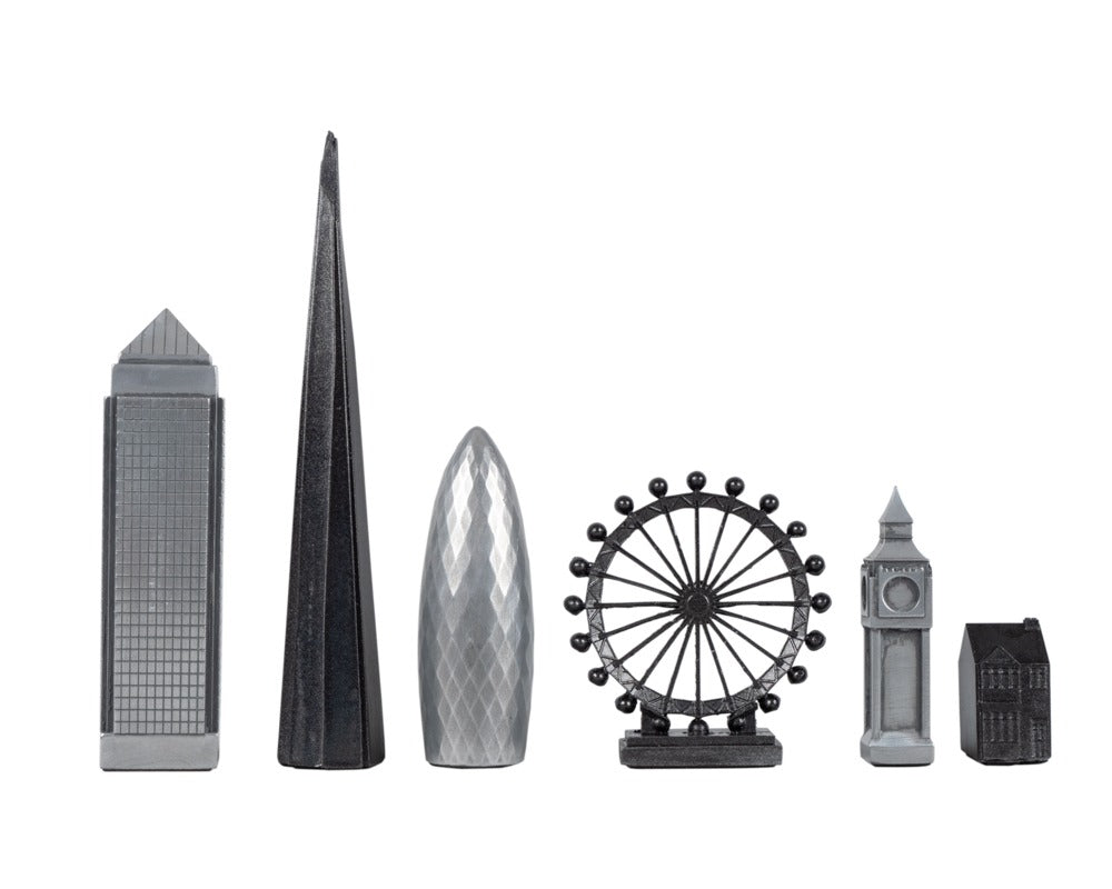 Skyline Premium Metal Chess Pieces - London Edition